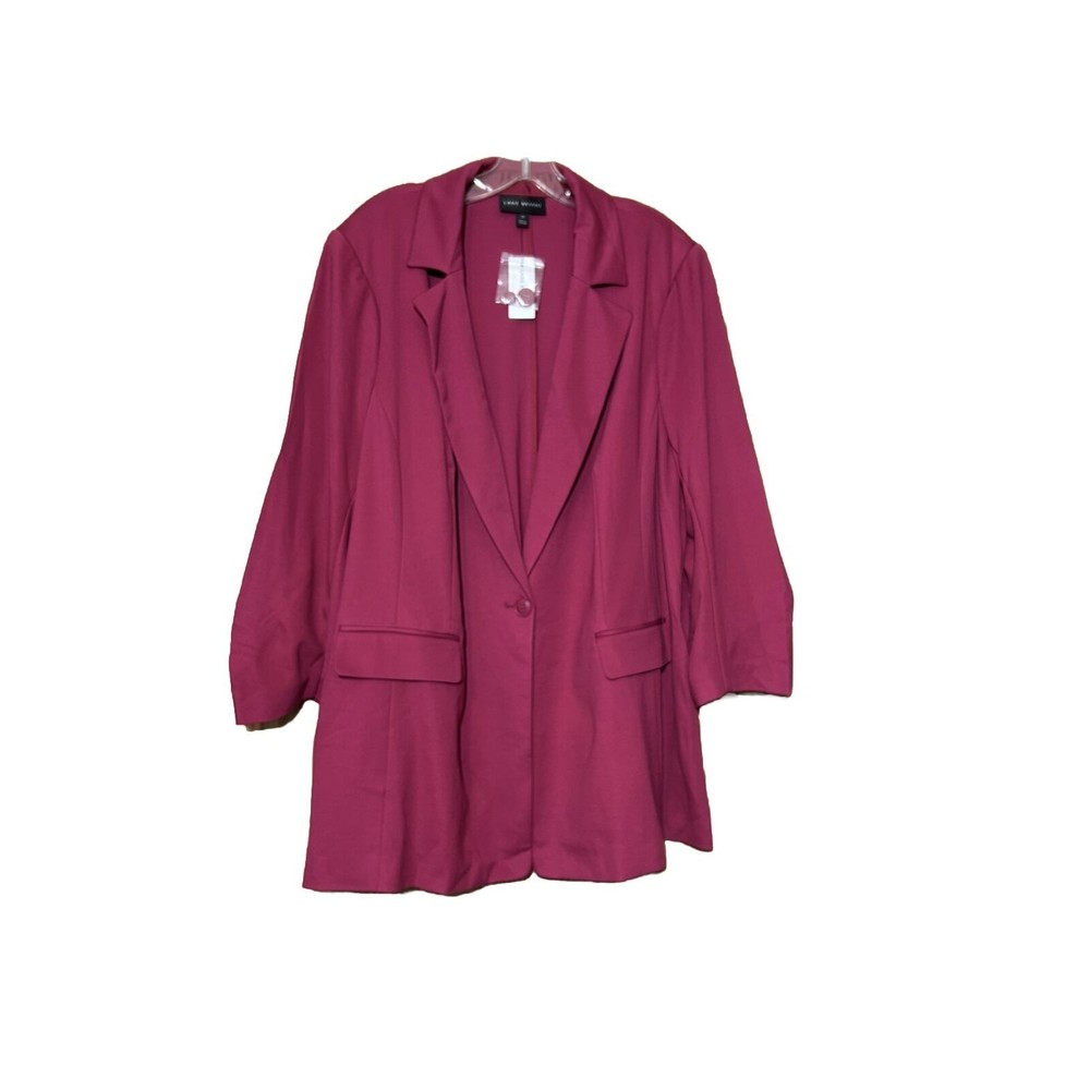 Lane Bryant Fuchsia Single-Button Blazer